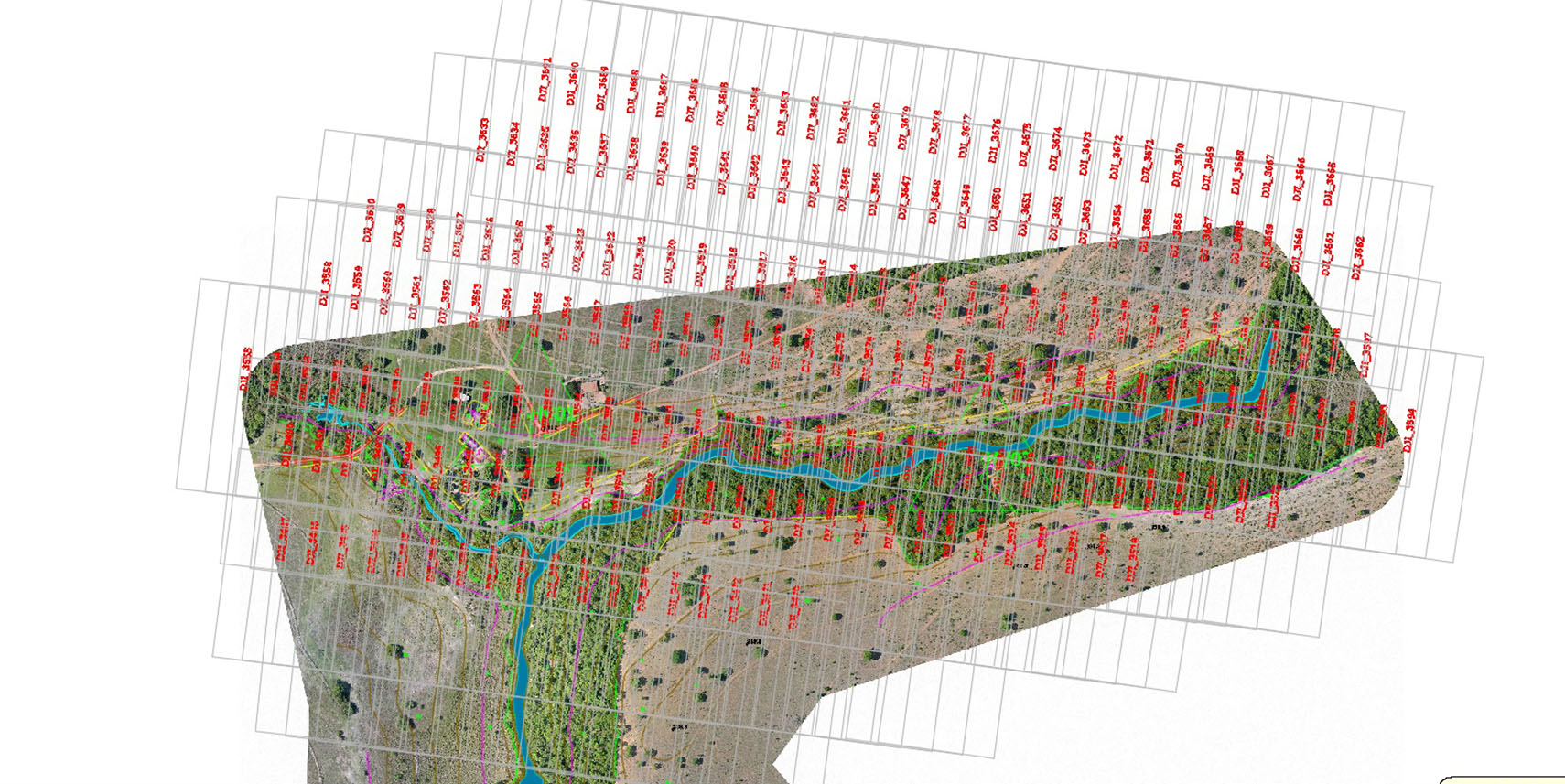 Cartografia de PCH com Drone